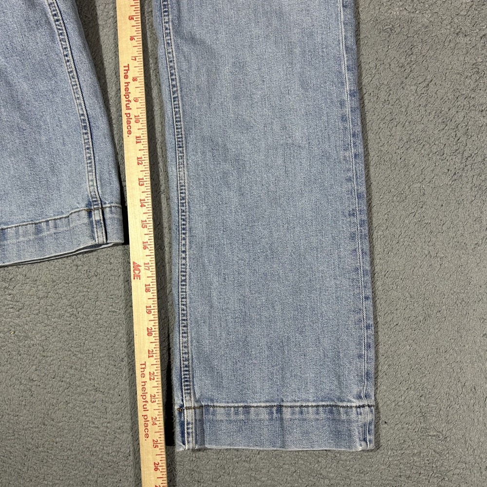 Everlane Cropped Wide Leg Jeans Womens 25 Light Wash Denim High Rise #3182 - Picture 8 of 9